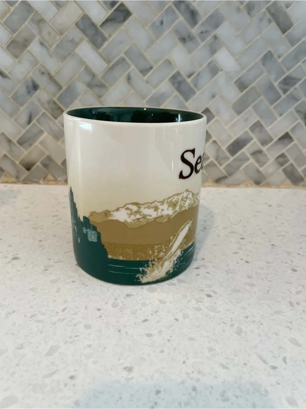 Starbucks 2012 Seattle City Global Icon Collectible Coffee Mug Large Mug PNW